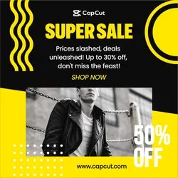 Men Fashion Super Sale - Instagram Post