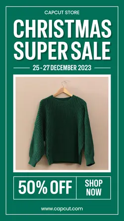 Christmas Day Super Sale Promotion Instagram Story