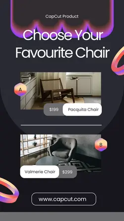 Gradient Minimalist Furniture Instagram Story