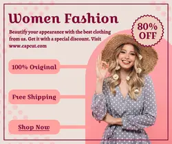 Fashion Industry Women Fashion Promotion Facebook Post