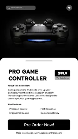 Game Controller Promotion Instagram Story