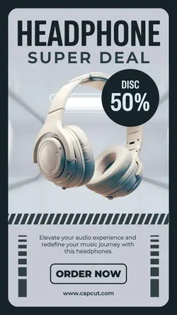 Headphone Product Display Instagram Story