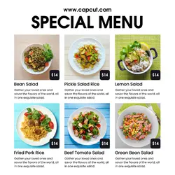 Food and Beverage - Special Menu Minimal Instagram Post