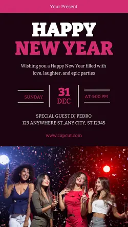 Happy Newyear Instagram Story