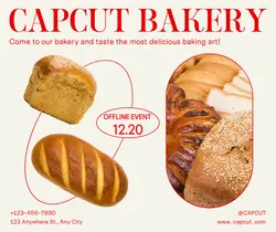 Foods & Beverage Bread Event Promotions Minimalist