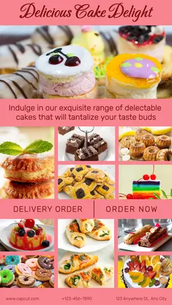 DELICIOUS CAKE DELIGHT DISPLAY PROMOTION IG STORY