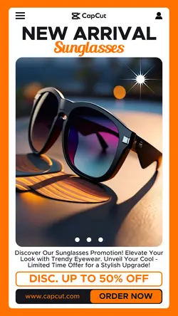 Fashion Sunglasses Sale Promotion Instagram Story