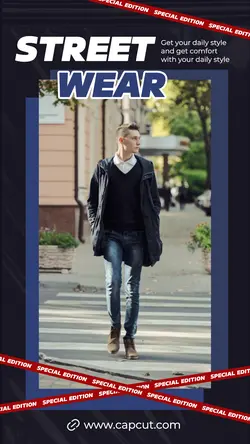 Fashion Street Wear Instagram Story Post