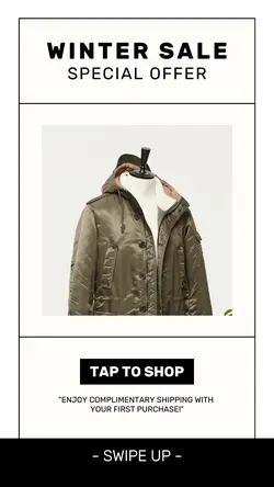 Winter Sale Special Offer Instagram Story
