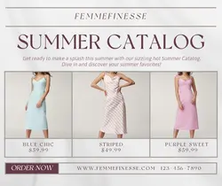 Fashion Promotion Catalog Summer Facebook Post
