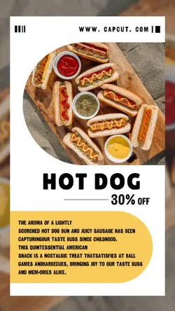 Foods & hotdog Discount Retro