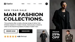 Man Fashion Collection New Year Sale Website