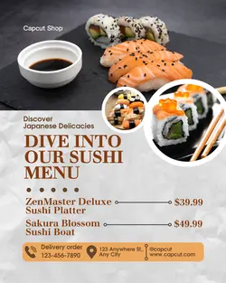 Food Sushi Promotion Instagram Portrait
