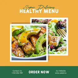 Healthy Menu Promotion Instagram Post