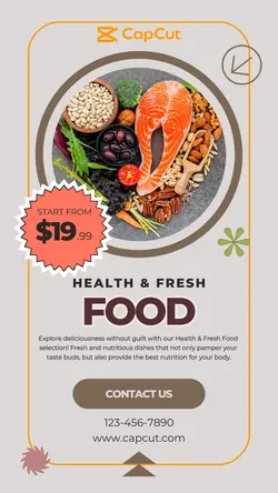 Food & Beverage Health Fresh Instagram Story