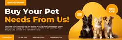 Pet Shop Promotion Twitter Header