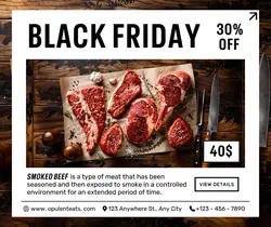 Black Friday Food Promotion Facebook Post