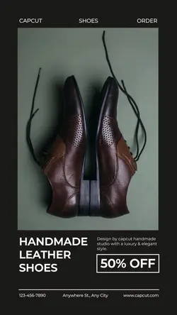 Fashion Man Shoes Sale Promotion Instagram Story