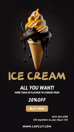 Food Ice Cream Instagram Story