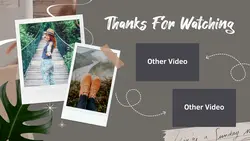 Non-marketing Youtube End Screen Vlog