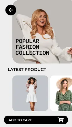 2024hot Promotional Page In App Banner Women's Clothes