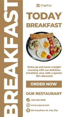 Food Breakfast Promotion Instagram Story