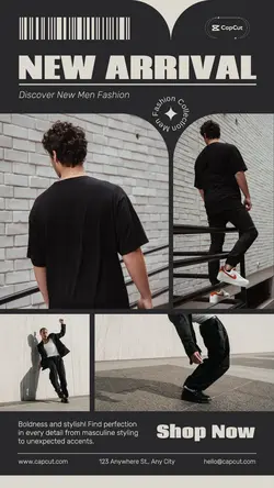 Men Fashion New Arrival Instagram Story