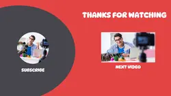 NON MARKETING RED MINIMALIST ENDSCREEN YOUTUBE