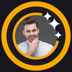 Non-marketing IG profile photo Black Yellow Bling