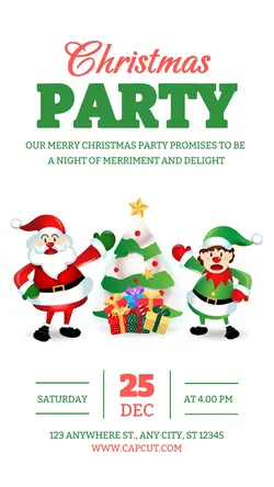 Christmas Party Instagram Story