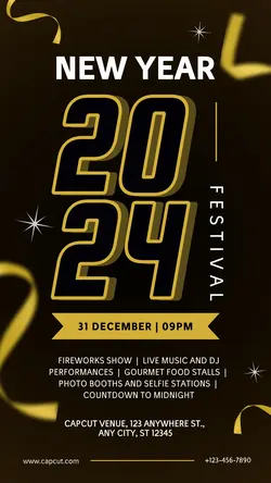 New Year Festival Instagram Story