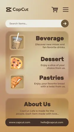 Food - CapCut Cafe Mobile Landing