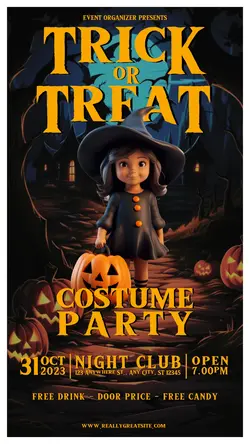 Halloween Costume Party Event Instagram Story