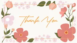Non-marketing thank you cards modern twitter