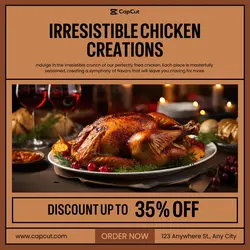 Chicken Menu Promotion Instagram Post