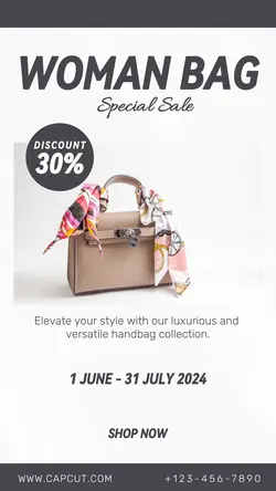 Fashion Woman Bag Promotion Instagram Story