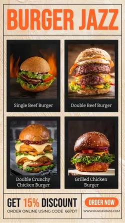 Foods & Beverage Beef Burger Display Promotion