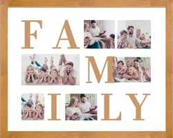 Non-Marketing Photo Collage Family Brown Klasik Minimalist
