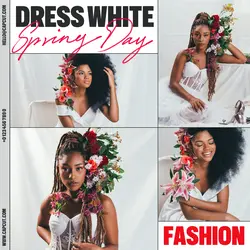 Drees White Fashion Spring Day Product Display Instagram Post White Red Minimalist