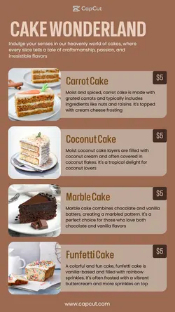 Cake Menu Display Instagram Story