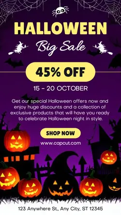 Halloween Big Sale Promotion Instagram Story