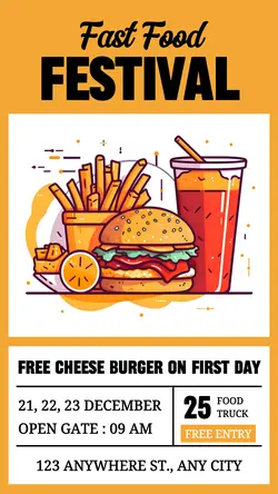 Fast Food Festival Promotion Instagram Story