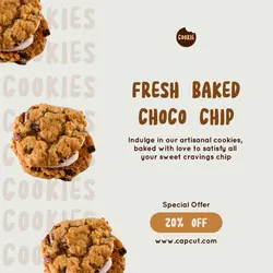 Food and Beverage Cute Cookies Promotion Instagram Post