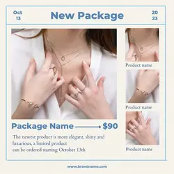 Fashion New Package Display Instagram Feed