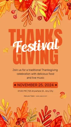 Thanksgiving Festival Tiktok Post