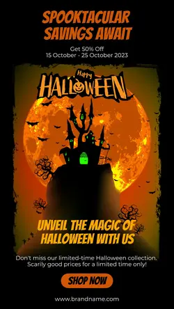 Fashion Halloween Promotions Instagram Story