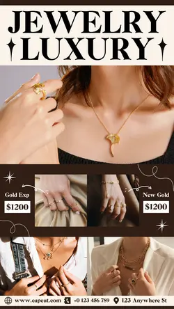 5 Multi-product Image Jewelry Luxury Product Display Instagram Story