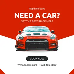 Cars and Autoparts Rent Car Instagram Post