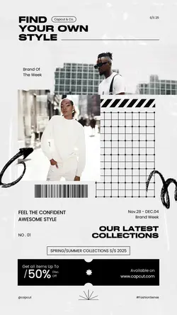 Multi-product Image + Urban Clothes Brutalism