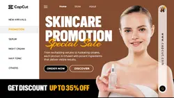 Skincare Promotion Special Sale Website